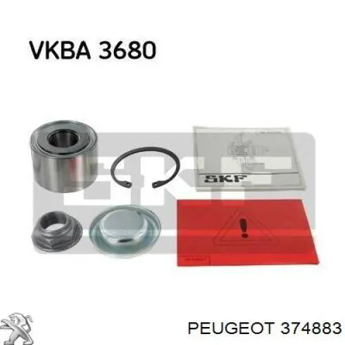 Comprar 374883 Peugeot/Citroen Cojinete de rueda trasero