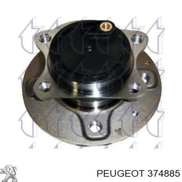374885 Peugeot/Citroen cubo de rueda trasero