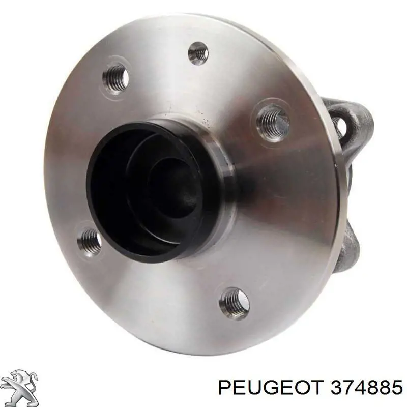Cubo de rueda trasero 374885 Peugeot/Citroen