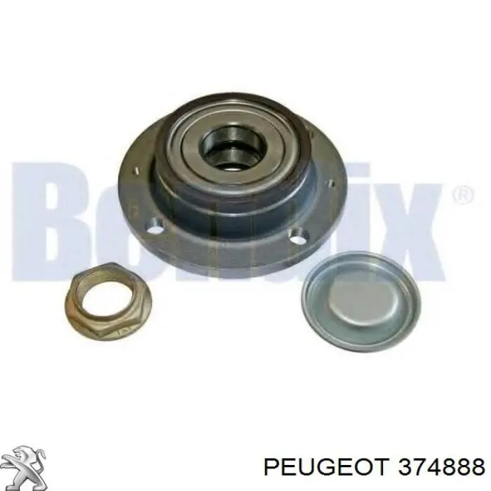 Comprar 374888 Peugeot/Citroen Cubo de rueda, Eje trasero