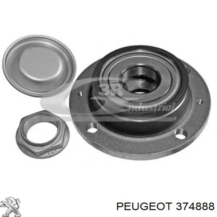 Cubo de rueda trasero Citroen Berlingo B9