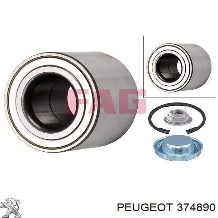 374890 Peugeot/Citroen cojinete de rueda trasero