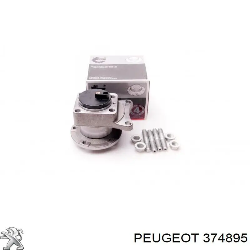 Cubo de rueda trasero 374895 Peugeot/Citroen