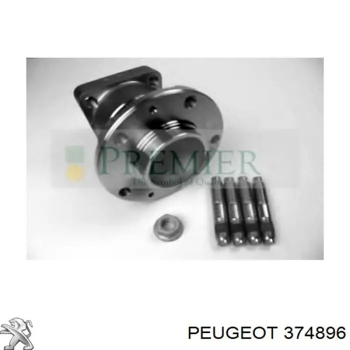 374896 Peugeot/Citroen Buje de rueda trasero