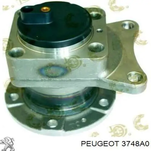 3748A0 Peugeot/Citroen cubo de rueda trasero