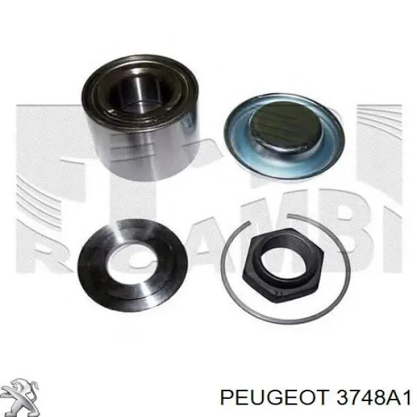 Cojinete de rueda trasero Peugeot 208 CA, CC