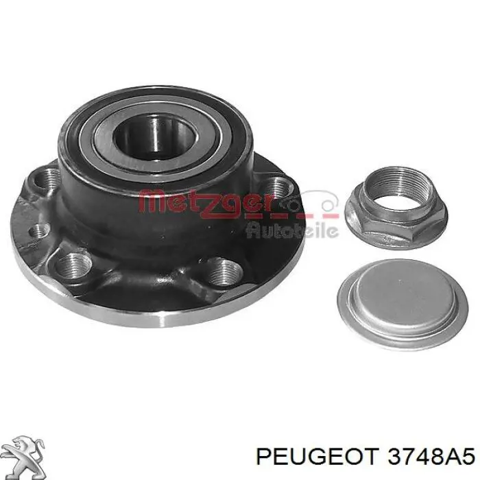 3748A5 Peugeot/Citroen Buje de rueda trasero