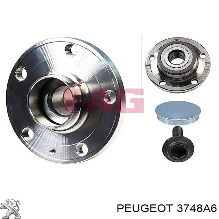 Buje de rueda Peugeot/Citroen 3748A6 precio, desde 58,28 EUR