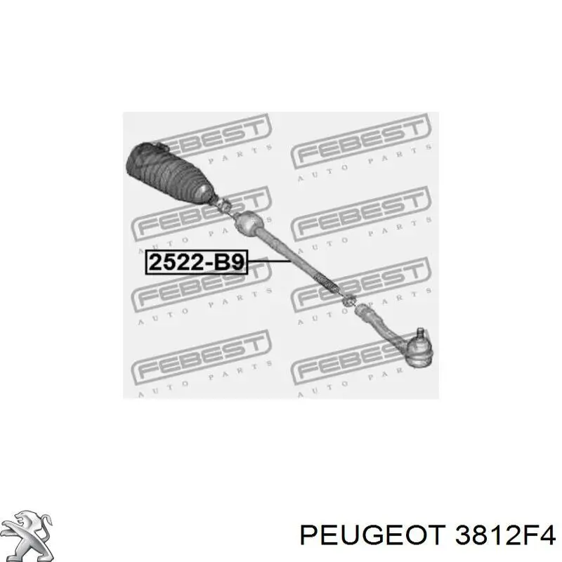 Comprar 3812F4 Peugeot/Citroen Barra de acoplamiento