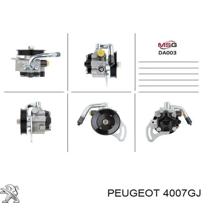 Comprar 4007GJ Peugeot/Citroen Bomba servodireccion