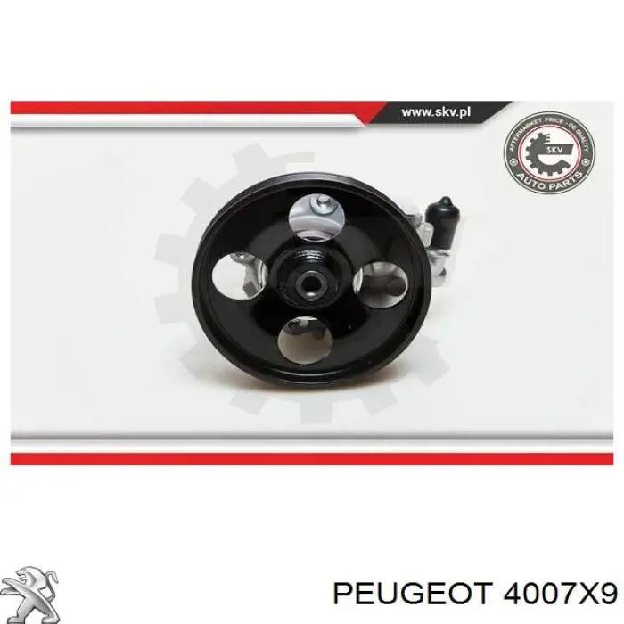 Bomba de dirección 4007X9 Peugeot/Citroen