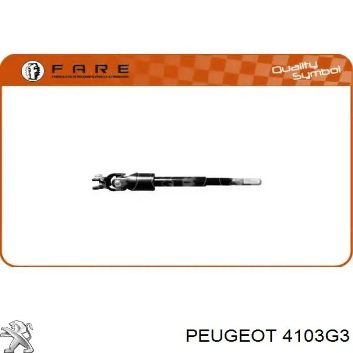 Comprar 4103G3 Peugeot/Citroen Eje inferior de la columna de dirección