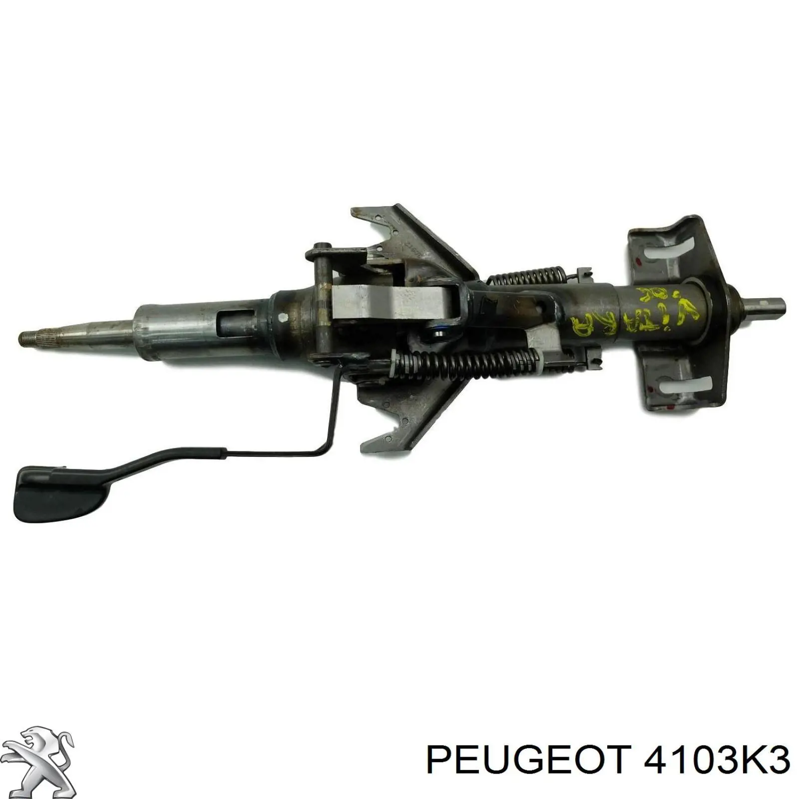 Eje inferior de la columna de dirección 4103K3 Peugeot/Citroen