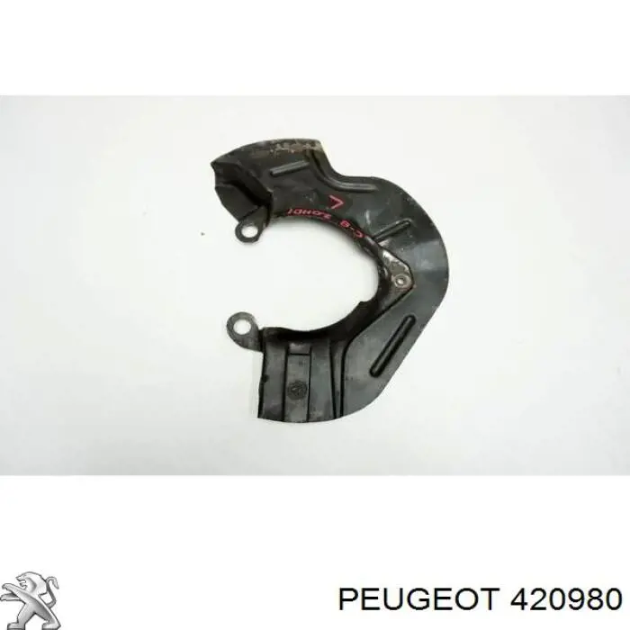 Protector de disco de freno trasero Peugeot/Citroen 420980 precio, desde 23,53 EUR