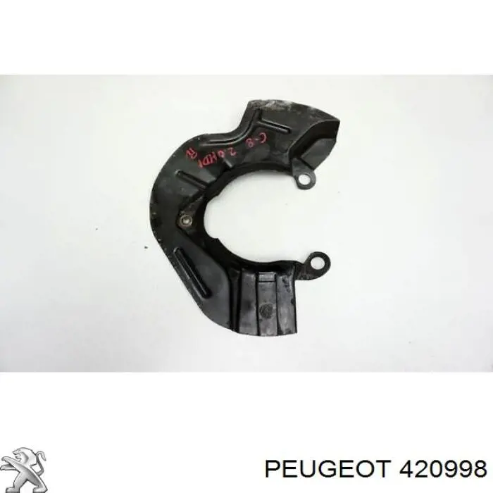 Protector de disco de freno delantero derecho Peugeot/Citroen 420998 precio, desde 18,92 EUR