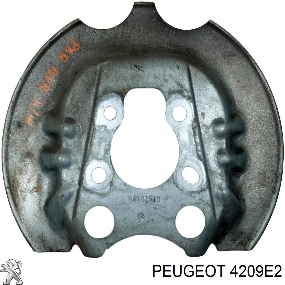 Comprar 4209E2 Peugeot/Citroen Protector de disco de freno trasero