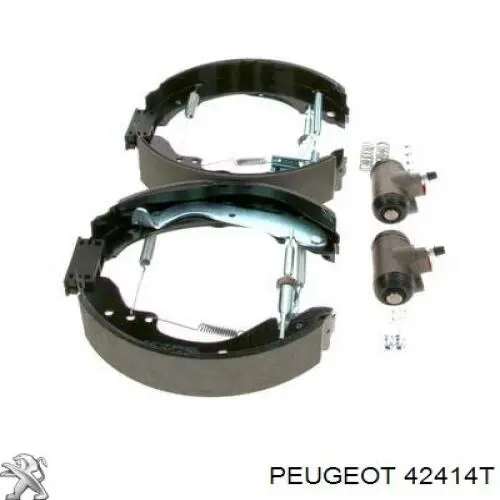 42414T Peugeot/Citroen zapatas de frenos de tambor traseras