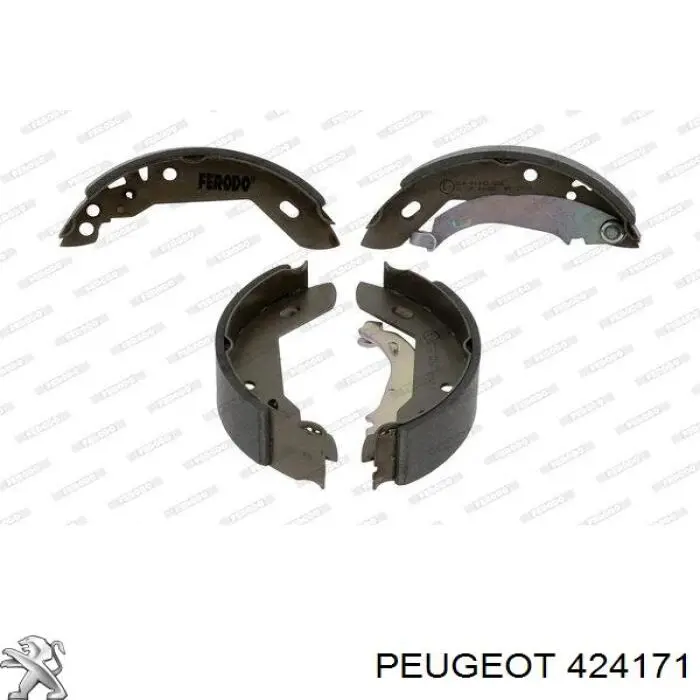 424171 Peugeot/Citroen zapatas de frenos de tambor traseras