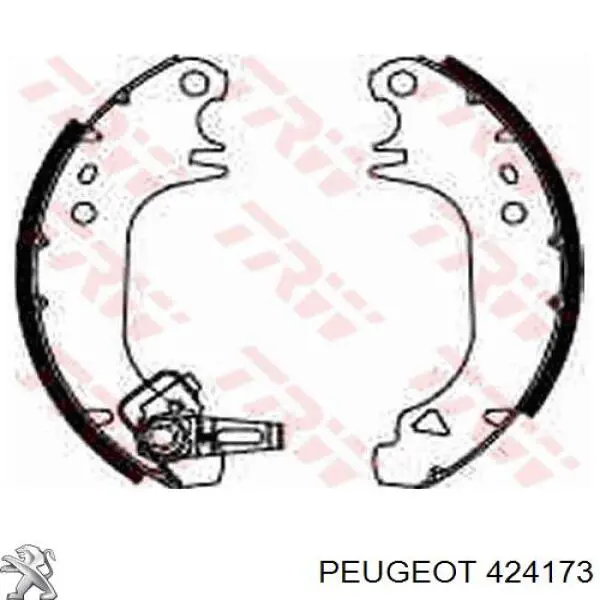 424173 Peugeot/Citroen zapatas de frenos de tambor traseras