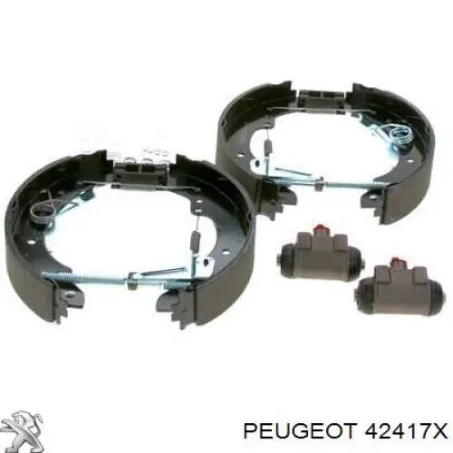 42417X Peugeot/Citroen zapatas de frenos de tambor traseras