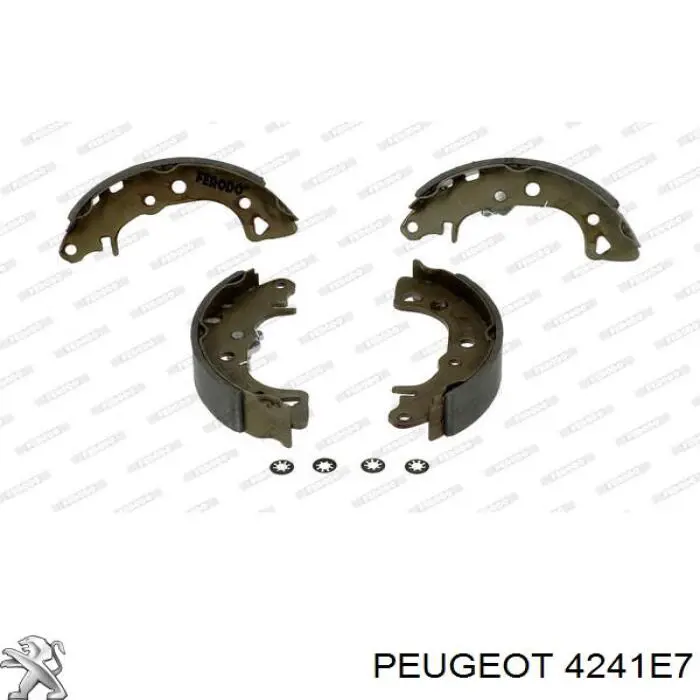 4241E7 Peugeot/Citroen zapatas de frenos de tambor traseras
