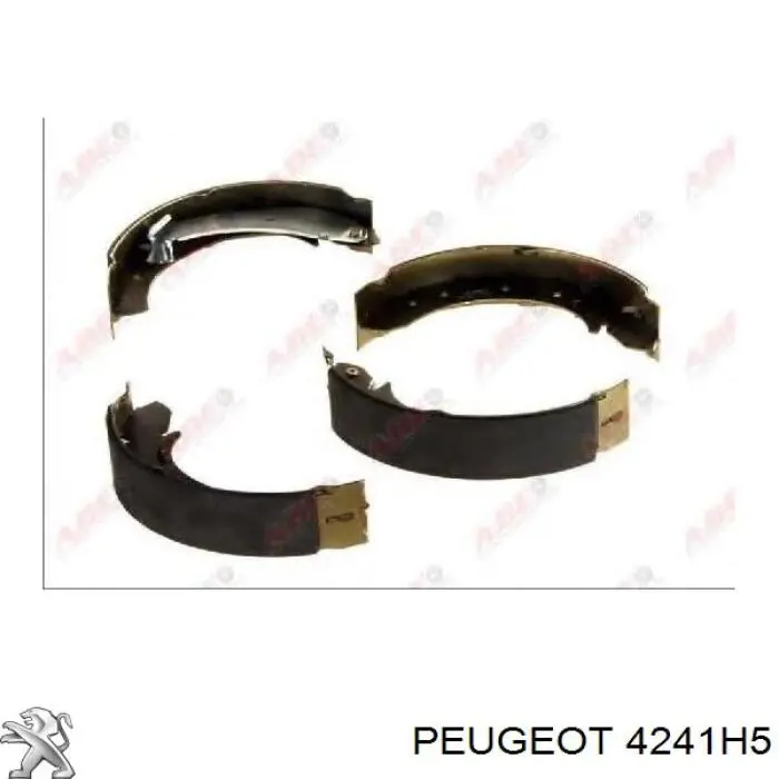 4241H5 Peugeot/Citroen zapatas de frenos de tambor traseras
