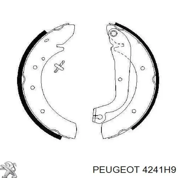 4241H9 Peugeot/Citroen zapatas de frenos de tambor traseras