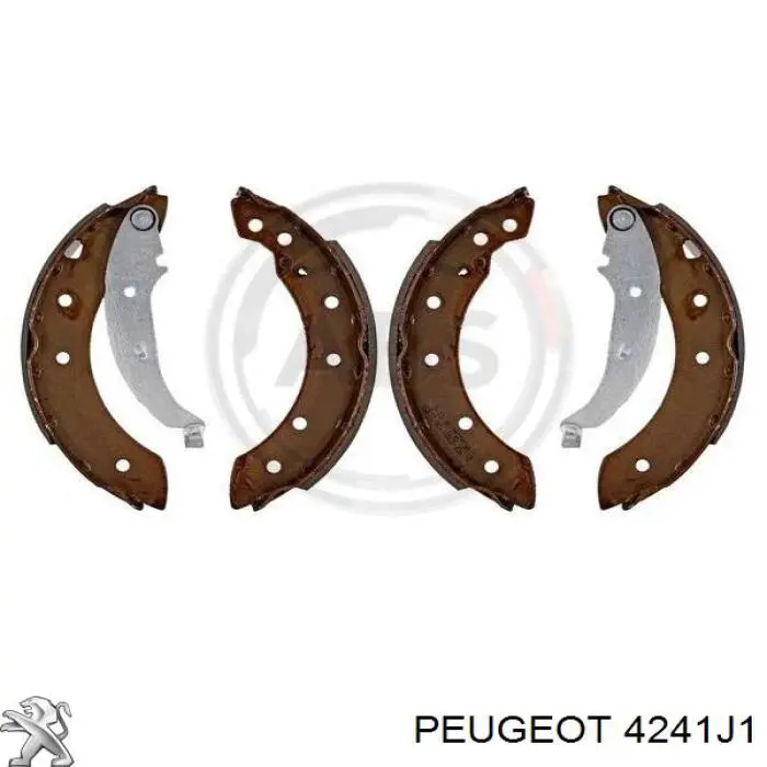 4241J1 Peugeot/Citroen zapatas de frenos de tambor traseras
