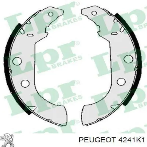 4241K1 Peugeot/Citroen zapatas de frenos de tambor traseras