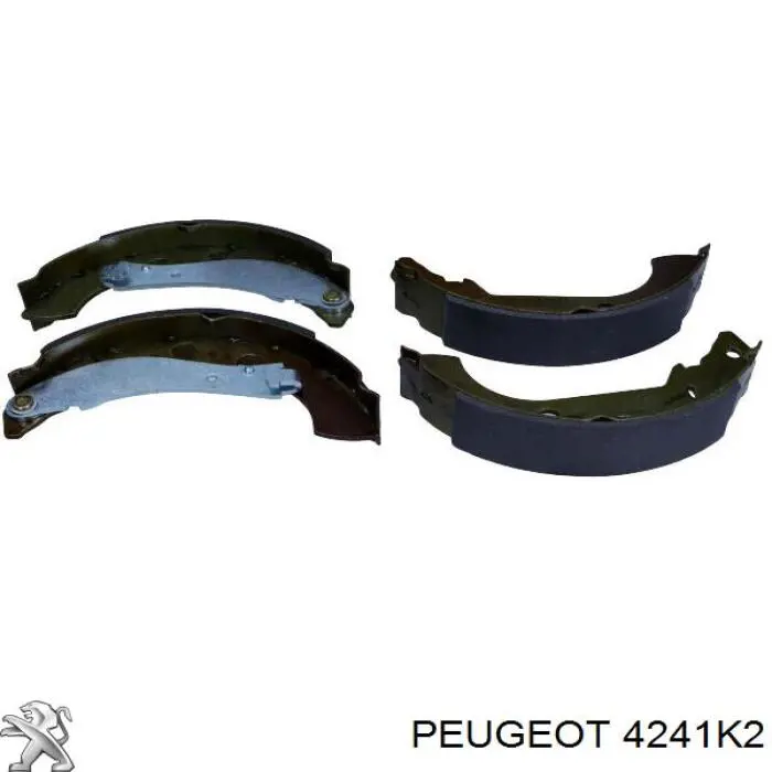 4241K2 Peugeot/Citroen zapatas de frenos de tambor traseras