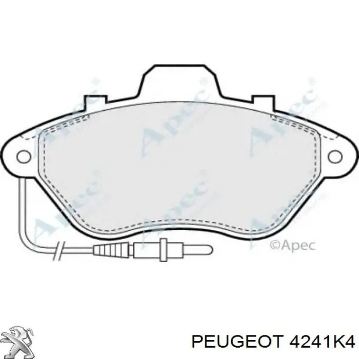 Juego de zapatas de frenos, freno de estacionamiento Peugeot 406 8B