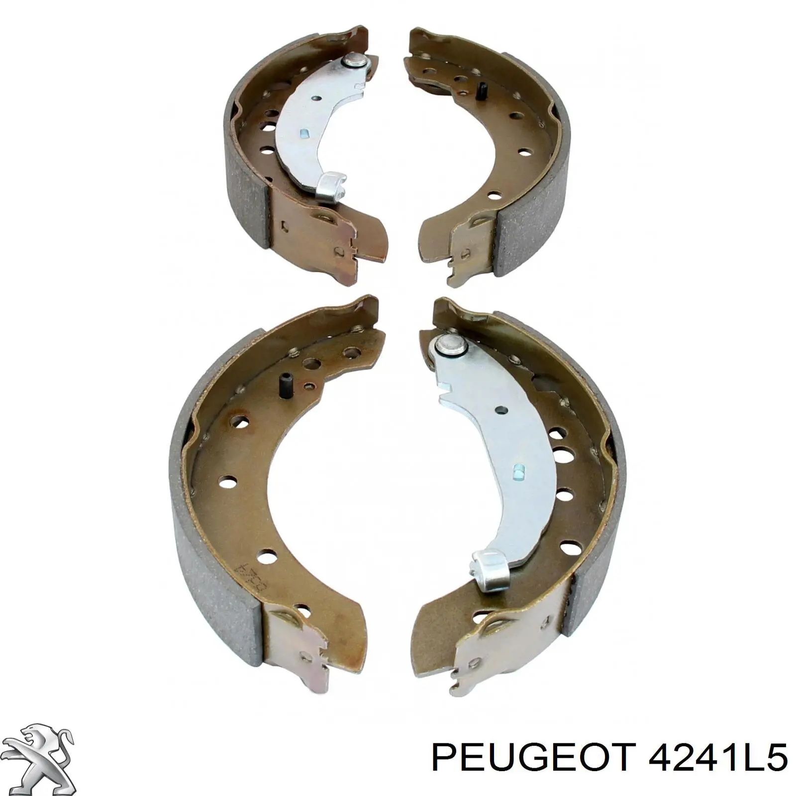 4241L5 Peugeot/Citroen zapatas de frenos de tambor traseras