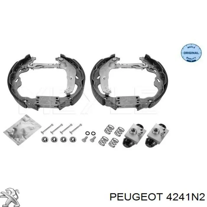 4241N2 Peugeot/Citroen zapatas de frenos de tambor traseras