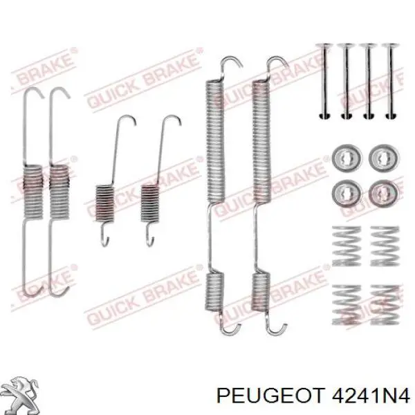 4241N4 Peugeot/Citroen zapatas de frenos de tambor traseras