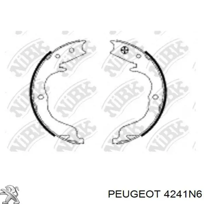 Comprar 4241N6 Peugeot/Citroen Juego de zapatas de frenos, freno de estacionamiento