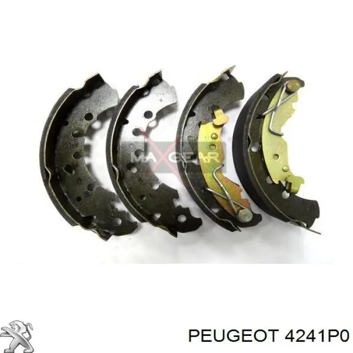 4241P0 Peugeot/Citroen zapatas de frenos de tambor traseras