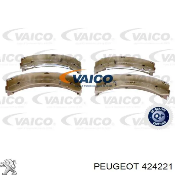 424221 Peugeot/Citroen zapatas de frenos de tambor traseras