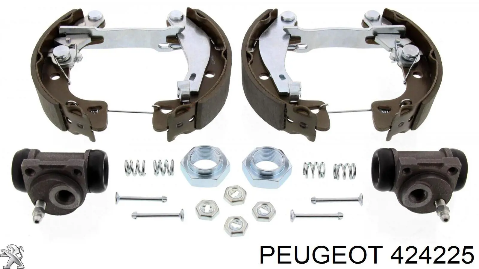 424225 Peugeot/Citroen zapatas de frenos de tambor traseras