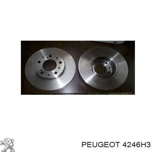 4246H3 Peugeot/Citroen disco de freno delantero