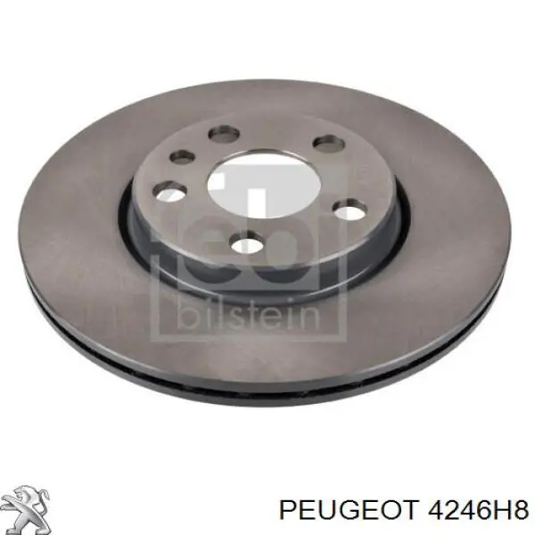 4246H8 Peugeot/Citroen freno de disco delantero