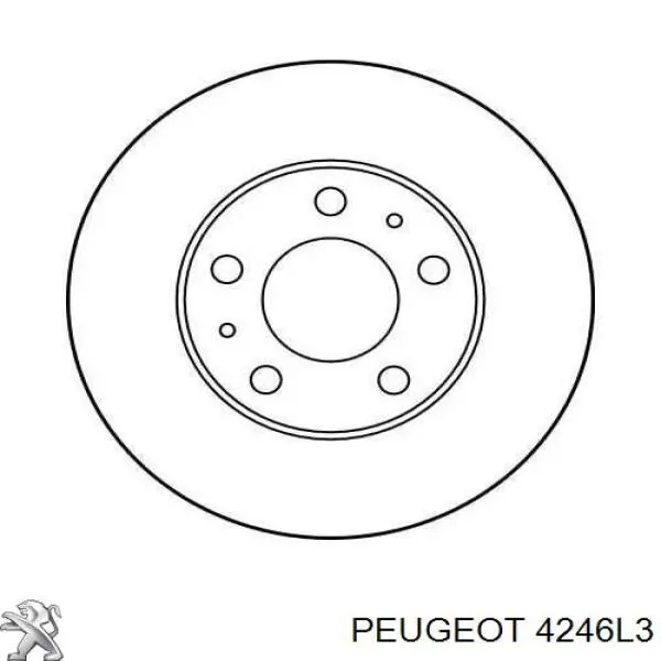 Disco de freno 4246L3 Peugeot/Citroen