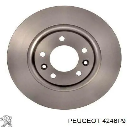 4246P9 Peugeot/Citroen disco de freno trasero