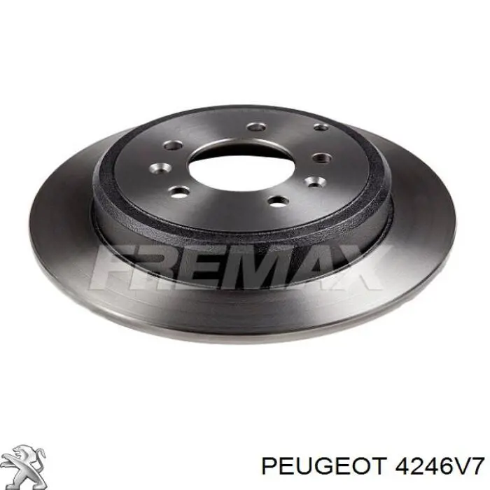 Disco de freno trasero 4246V7 Peugeot/Citroen