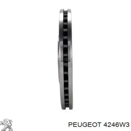 Comprar 4246W3 Peugeot/Citroen Freno de disco delantero