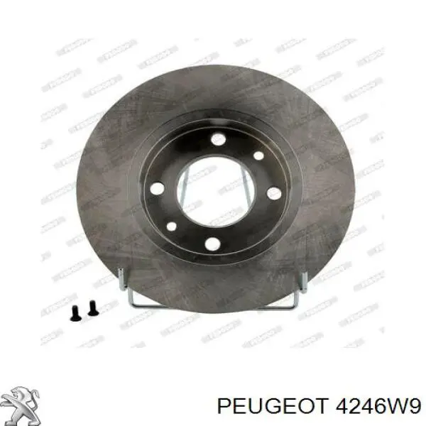Disco de freno trasero 4246W9 Peugeot/Citroen