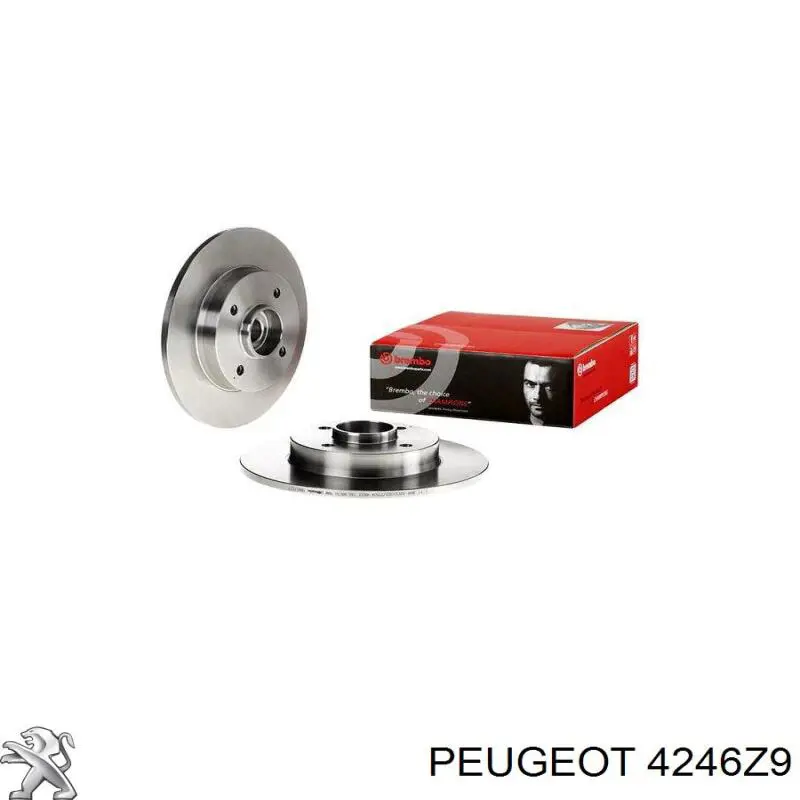 Disco de freno trasero Peugeot/Citroen 4246Z9 precio, desde 60,62 EUR