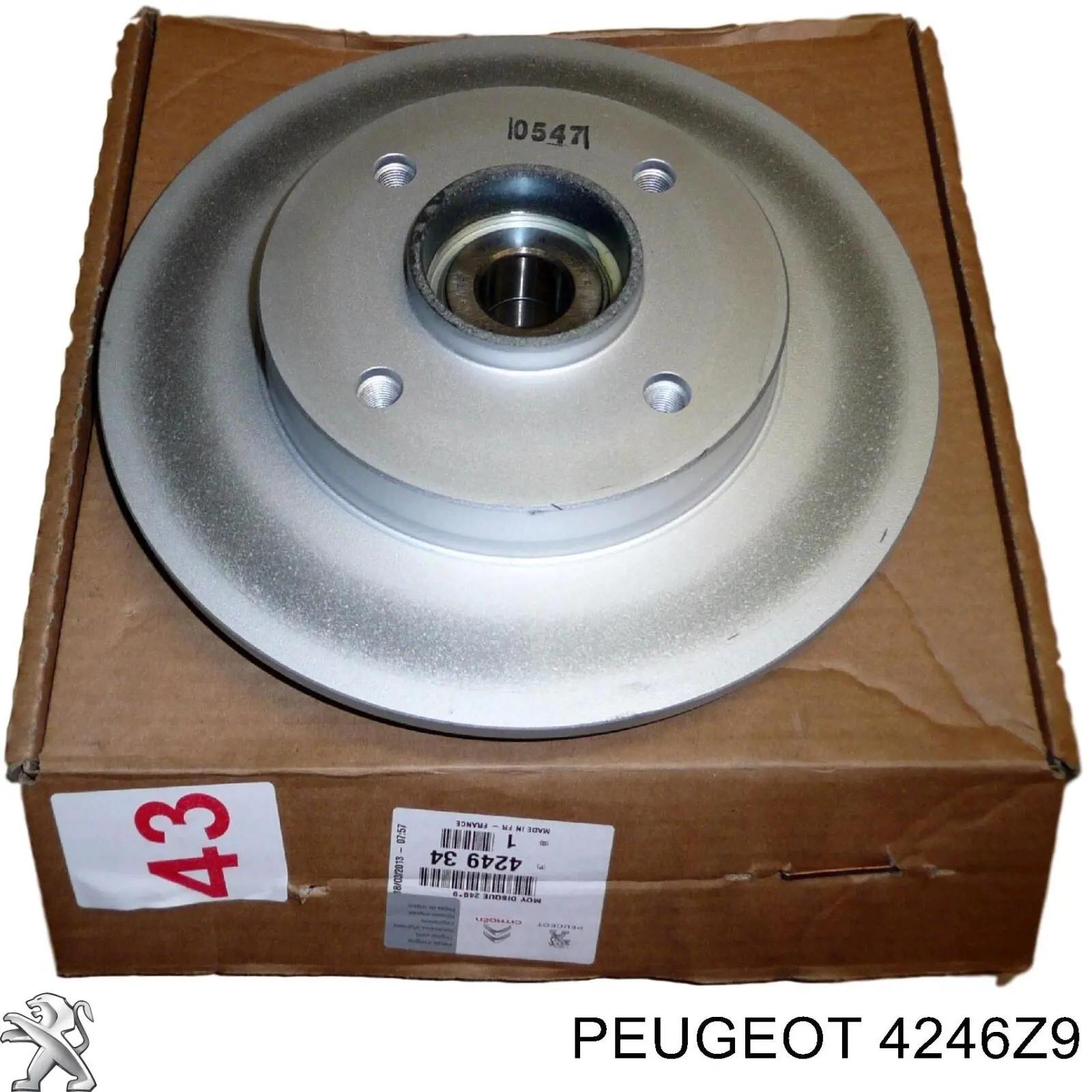 Comprar 4246Z9 Peugeot/Citroen Disco de freno trasero