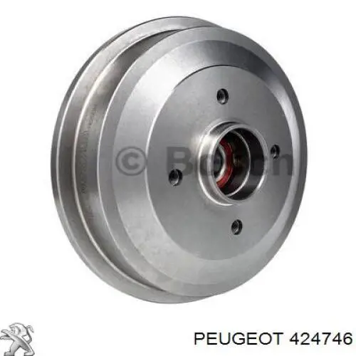 424746 Peugeot/Citroen freno de tambor trasero
