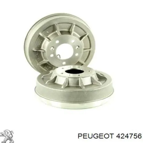 424756 Peugeot/Citroen freno de tambor trasero