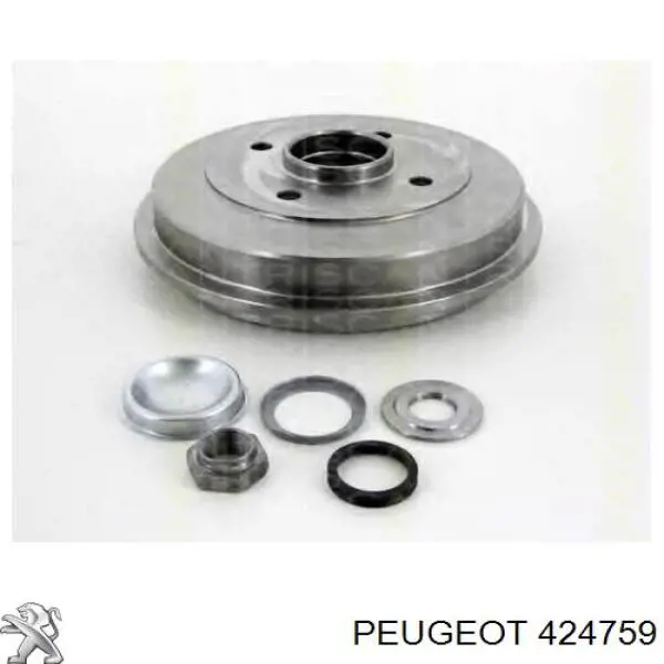 424759 PEUGEOT/CITROEN Freno de tambor trasero